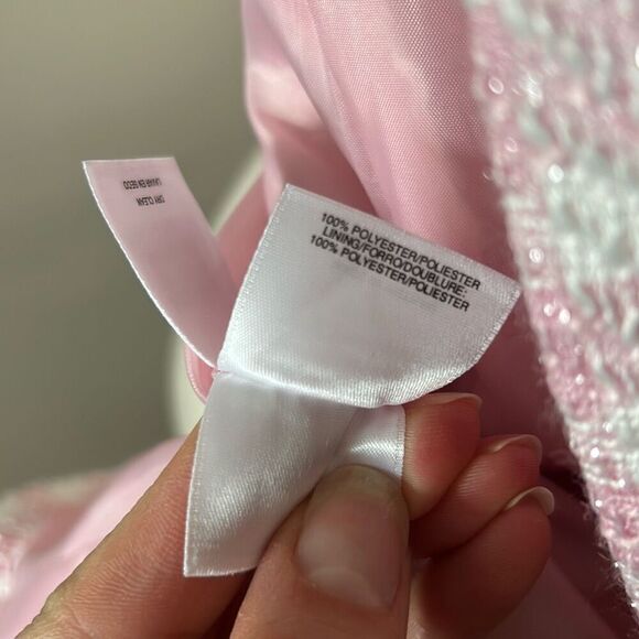 Kasper pink and white plaid blazer size of 10 p - Picture 7 of 7